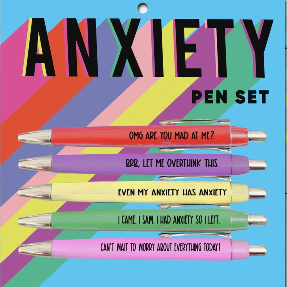 Anxiety Pen Set, New In Box